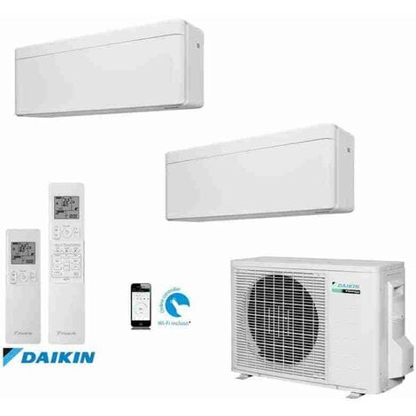 Daikin Dualsplit stylish colore bianco 2MXM50N + FTXA25AW + FTXA25AW wifi inclus