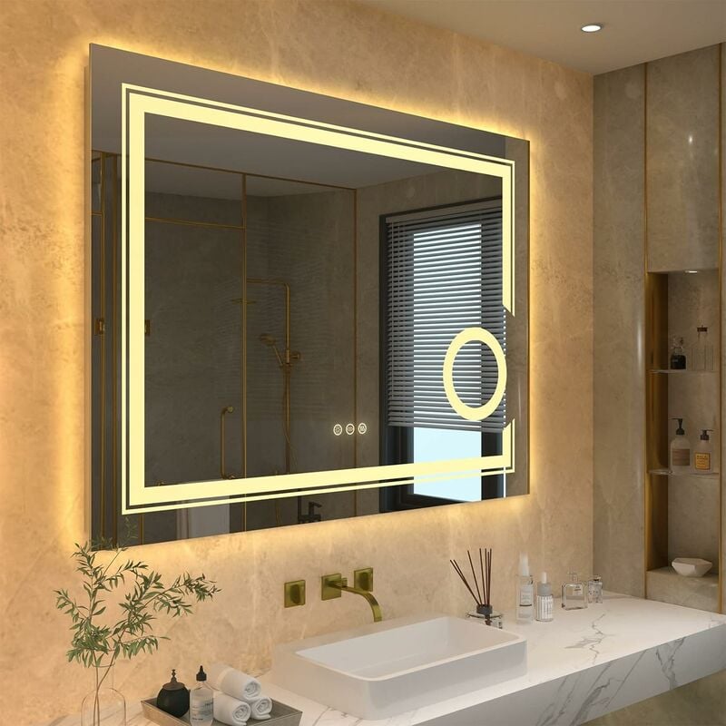 Miroir Salle de Bain LED - Miroir Salle Bain avec éclairage