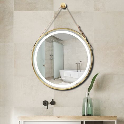 Meuble salle de bains armoire de toilette avec miroir rmoire suspendue  66x16,5x63cm blanc