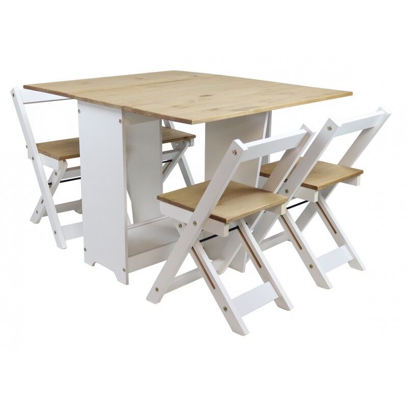 Southchase folding dining set with hot sale 4 chairs