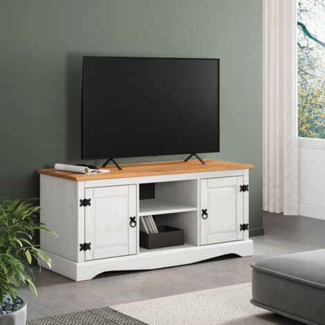 Corona White 2 Door Media TV Entertainment Unit (1/2)