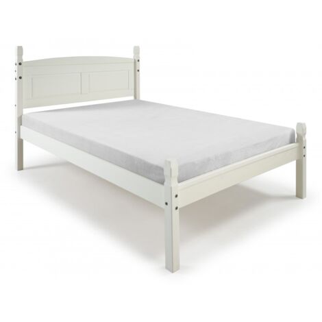 Corona White 4ft6 Double Low End Bed Frame (1/5)