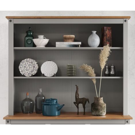 Corona Grey Wax Large Dresser Top (1/2)