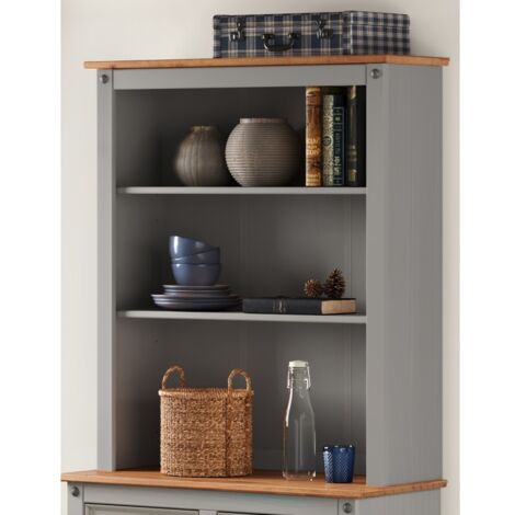 Corona Grey Wax Small Dresser Top (1/2)