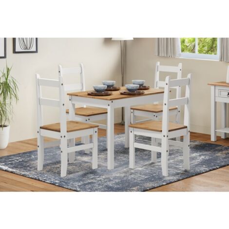 Corona White Budget Dining Set (1/5)