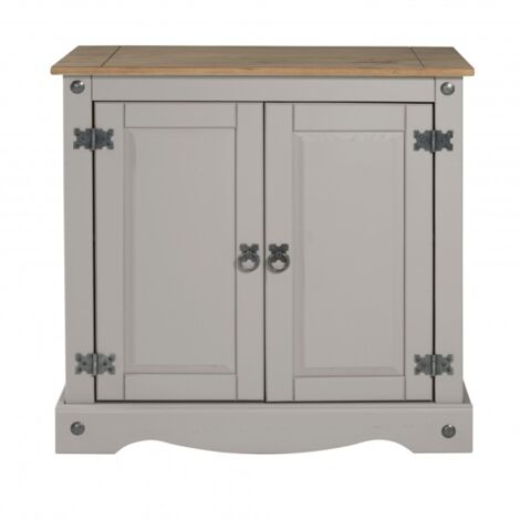 Corona Grey Wax 2 Door Cupboard (1/4)