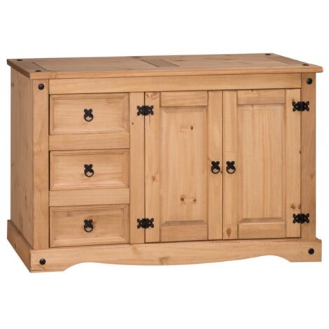 Corona 2 Door 3 Drawer Low Sideboard (1/5)