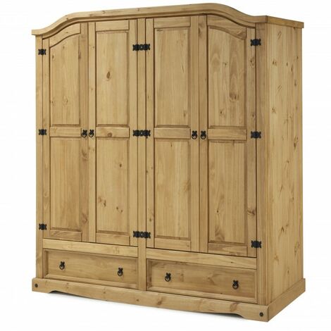 Corona 4 Door 2 Drawer Wardrobe (1/3)