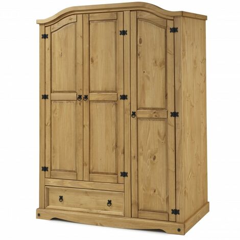 Corona 3 Door 1 Drawer Wardrobe (1/3)