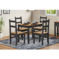 Corona Charcoal Budget Dining Set