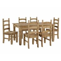 Corona Large Extending Table & 6 Chairs