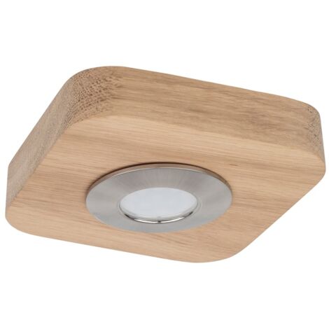 Sunniva Black Plafonnier Incl.1xLED 5W Chêne huilé / Satin Métal (1/2)
