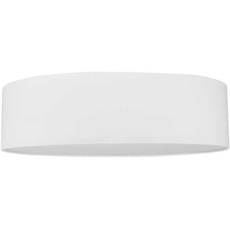 Plafonnier  Abat jours en Tissus Blanc Cylindre diam 48 cm  JOSEFINA (1/3)