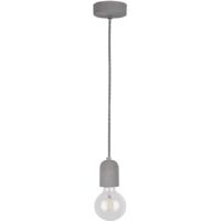 Suspension en Béton Gris Design Cylindrique 1 Ampoule AMORY