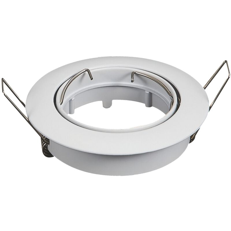 Portafaretto orientabile GU10 / MR16 da incasso 100mm Bianco Rotondo  Aigostar 