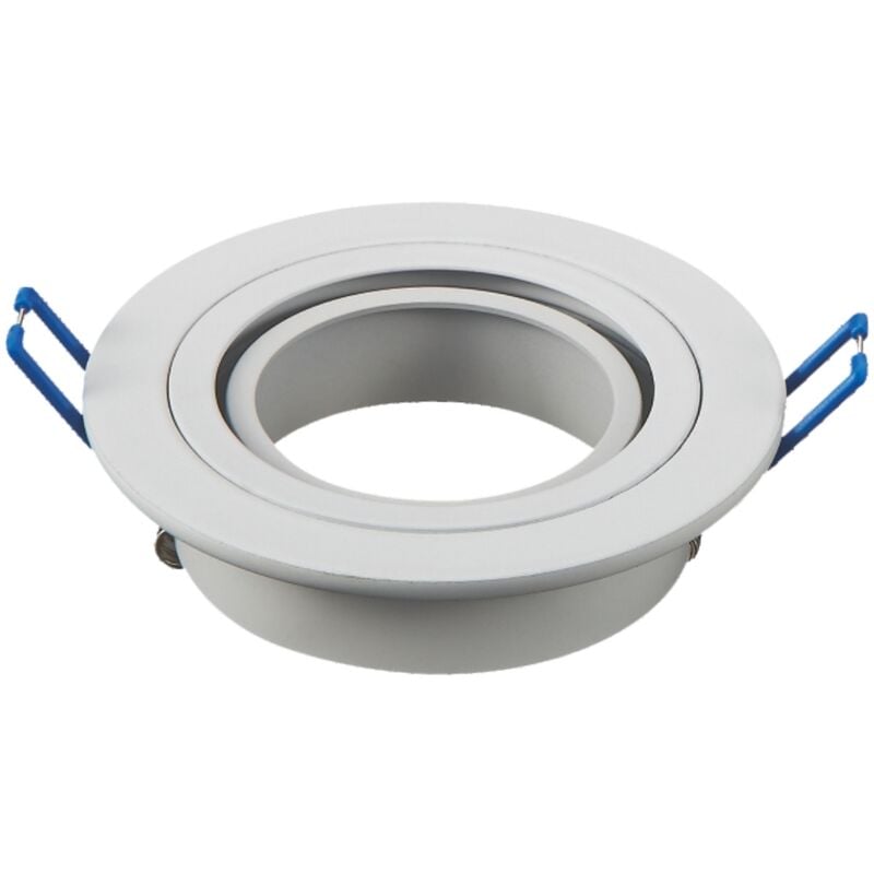 Portafaretto orientabile GU10 / MR16 da incasso 82mm Bianco Rotondo  Aigostar 