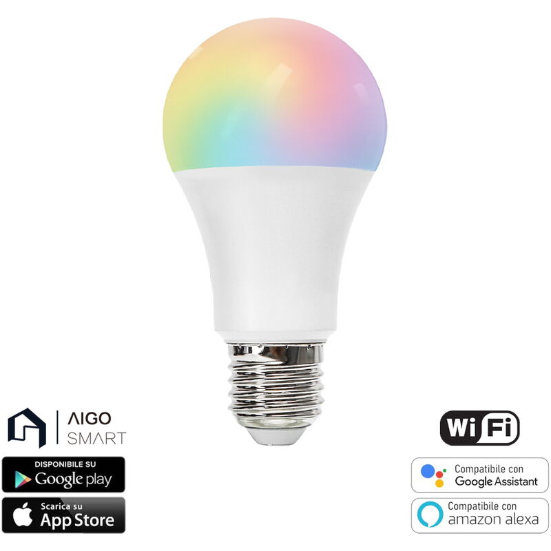Aigostar Lampadina LED Smart WiFi GU10 6.5W Alexa Google Home Dimmerabile
