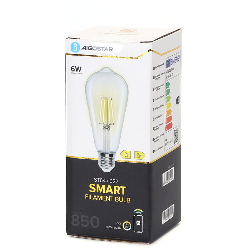 LAMPADA SFERA SMART WIFI LED 7W - AIGOSTAR 