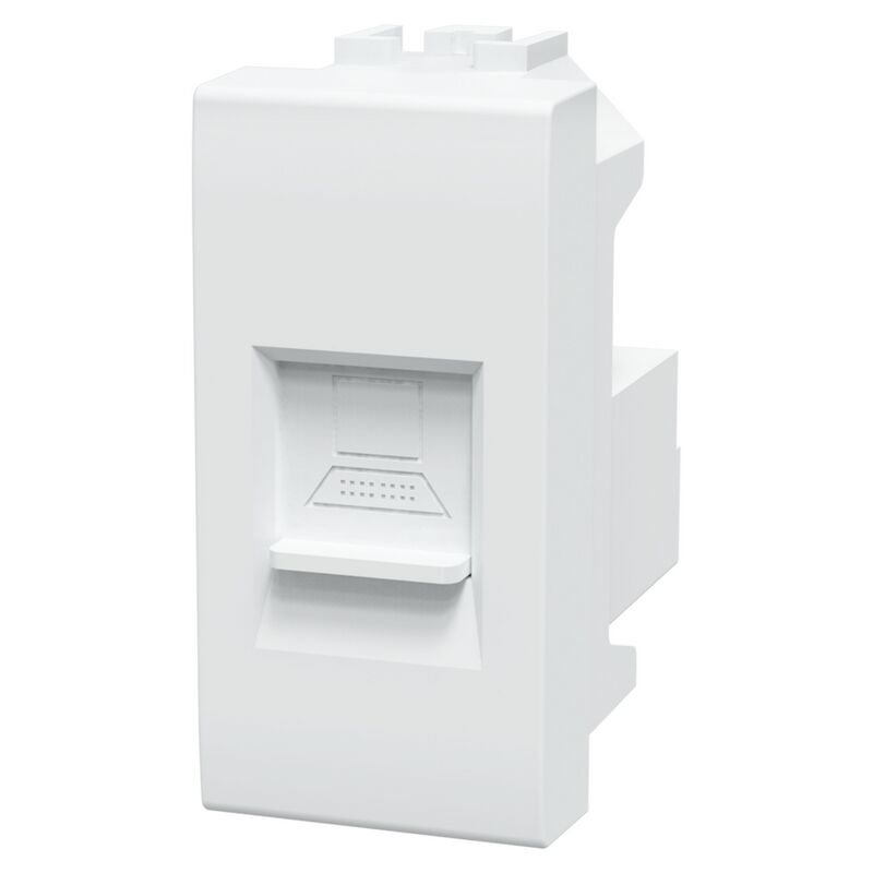 Presa Dati RJ45 CAT5E BTicino | Grigio | Compatibile Living Light | 1 Modulo | Per Rete LAN
