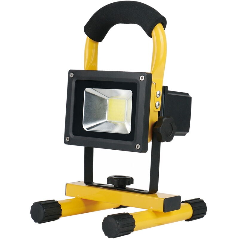 Faro Led da lavoro portatile 20W Nero e giallo IP54 Bianco neutro 4000K  Novaline