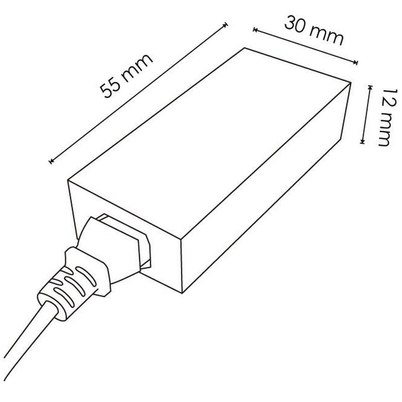 Alimentatore striscia Led 12V 60W 5A Plug &038 Play IP20 Trasformatore uso  interno LEDme