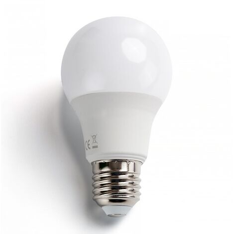 Lampadina Led E27 A60 a bulbo 8W Bianco caldo 3000K con sensore crepuscolare Aigostar