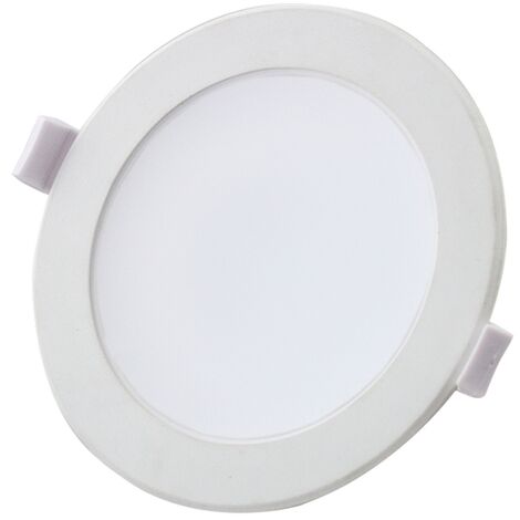 Faretto Led Slim Da Incasso 9W Rotondo Cornice Bianca Apertura 100 Gradi Bianco Freddo 6500k Aigostar - Foto 4
