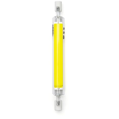 Lampadina Led R7S Lineare 118mm 9W COB in vetro Bianco freddo 6500K Aigostar