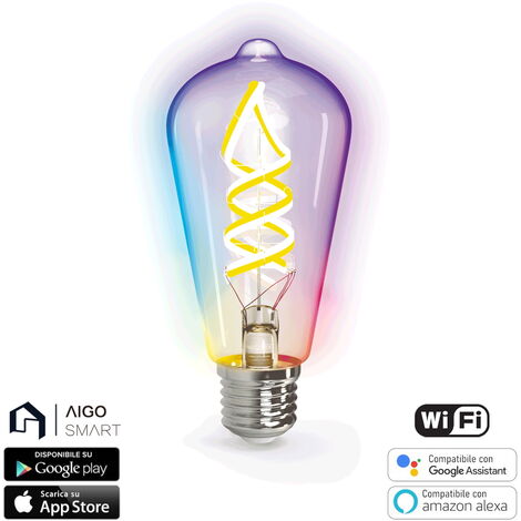 lampadine LED filamento lampadina 1W=11W E27 luce fredda calda multicolore  bulbo