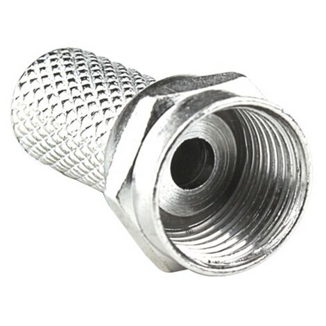 Connettore maschio tipo F Twist-On RG6/U coassiale Confezione 5pz Aigostar