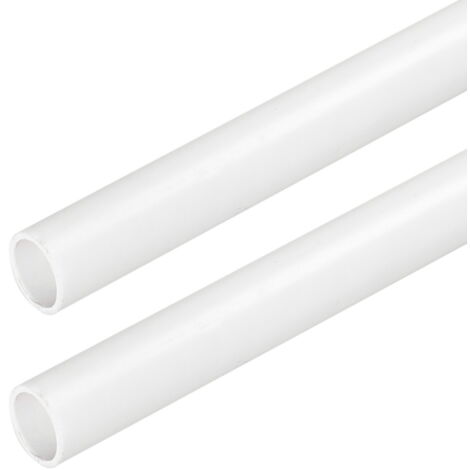Tubo rigido passacavi 25mm 2 metri tondo bianco Aigostar