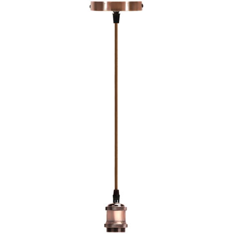 Portalampada a sospensione Vintage Bronzo 1 x E27 Aigostar (1/8)