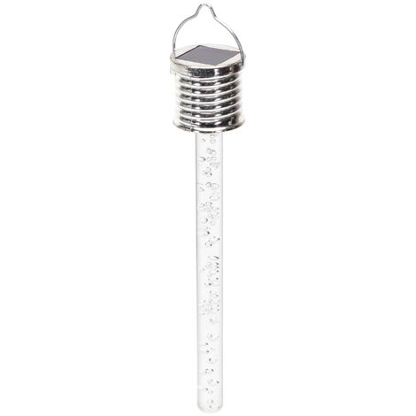 Lampioncino segnapassi Led Stick 0,012W Cromato in acciaio con pannello solare IP44 RGB con sensore crepuscolare Aigostar