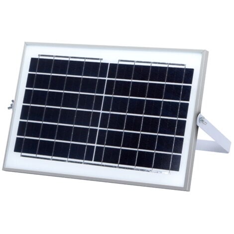 Faro Led 25W Nero con pannello solare IP67 Bianco freddo 6500K Dimmerabile con telecomando e crepuscolare Aigostar