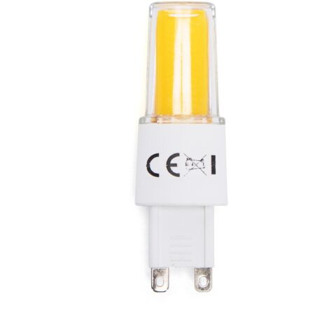 Lampadina Led G9 a Capsula 3,3W COB in vetro trasparente Bianco caldo 3000K Aigostar