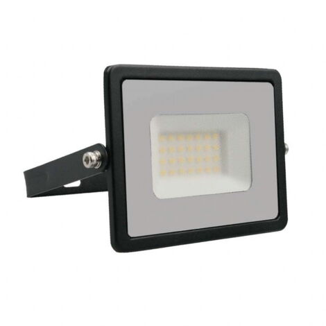 V-TAC Faro LED SMD 30W E-Series G2 Colore Nero Bianco Naturale IP65