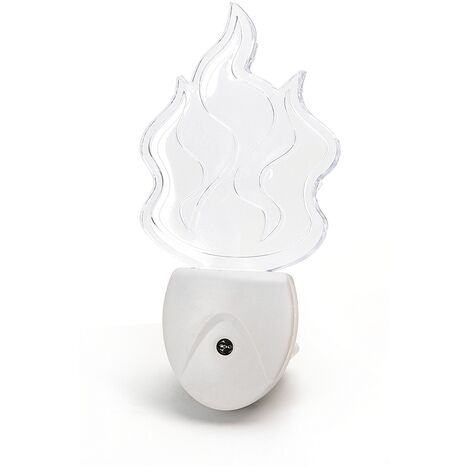 Lampada da notte a Led Flame da presa 0,5W RGB con sensore Aigostar (1/4)