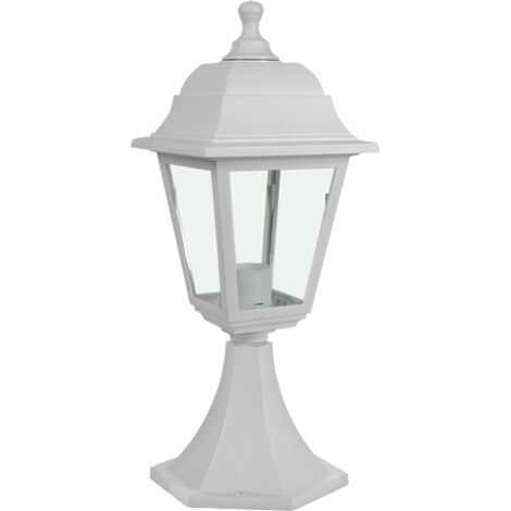 Lanterna Zeus Bianca con base IP44 1 x E27 Novaline