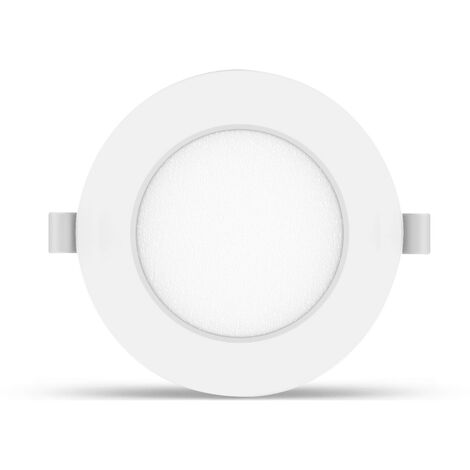 Faretto Led da incasso 4W Rotondo Cornice bianca Apertura 100 gradi Bianco caldo 3000K Aigostar