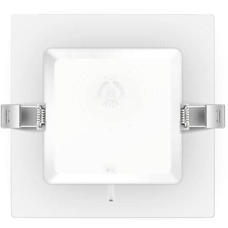 Faretto Led slim da incasso 6W Quadrato Cornice bianca Apertura 100 gradi Bianco caldo 3000K Aigostar