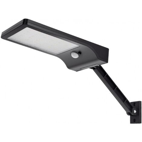 Faro Led 40W Nero con pannello solare IP65 Bianco freddo 6500K con sensore crepuscolare e di movimento Aigostar (1/5)
