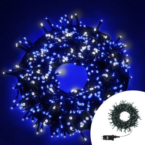 Catena di luci 15 metri da 300 Led Rosa con cavo trasparente