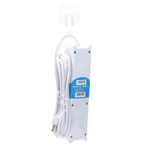 Ciabatta multipresa elettrica 4 posti con cavo da 3m &8211 4 Prese Schuko+Bipasso Aigostar