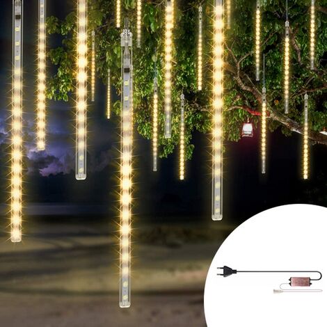 Pioggia di meteore luminose da 288 Led Bianco Caldo Wisdom (1/5)