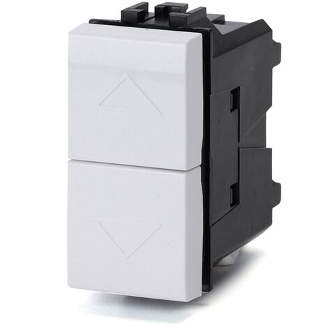 Doppio Pulsante con frecce 10A bianco compatibile anche con BTicino Livinglight