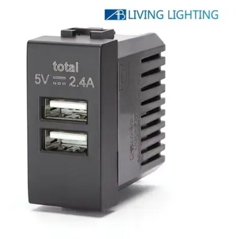 compatibile bticino livinglight living international nero presa usb doppia