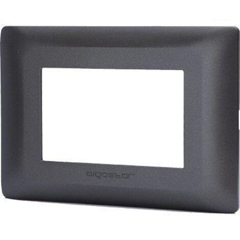 PLACCA COPRIFRUTTI ABM NERO POSTI 3 MM 120X85