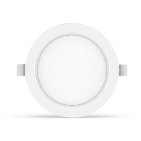 Faretto Led slim da incasso 12W Rotondo Cornice bianca Apertura 100 gradi Bianco neutro 4500K Aigostar