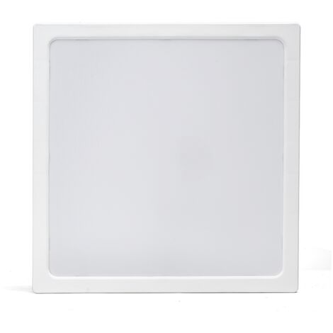 Plafoniera Led slim 24W Bianca Quadrata Bianco neutro 4000K Aigostar