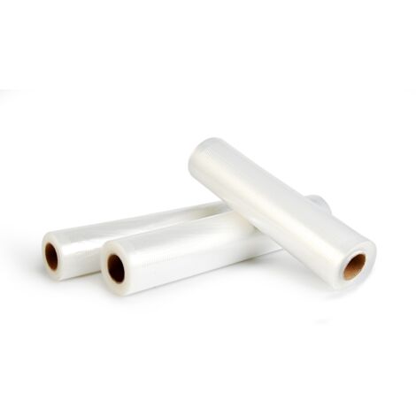 2 Rotoli Sacchetti Per Sottovuoto Alimenti - 11 X 50', Spessore
